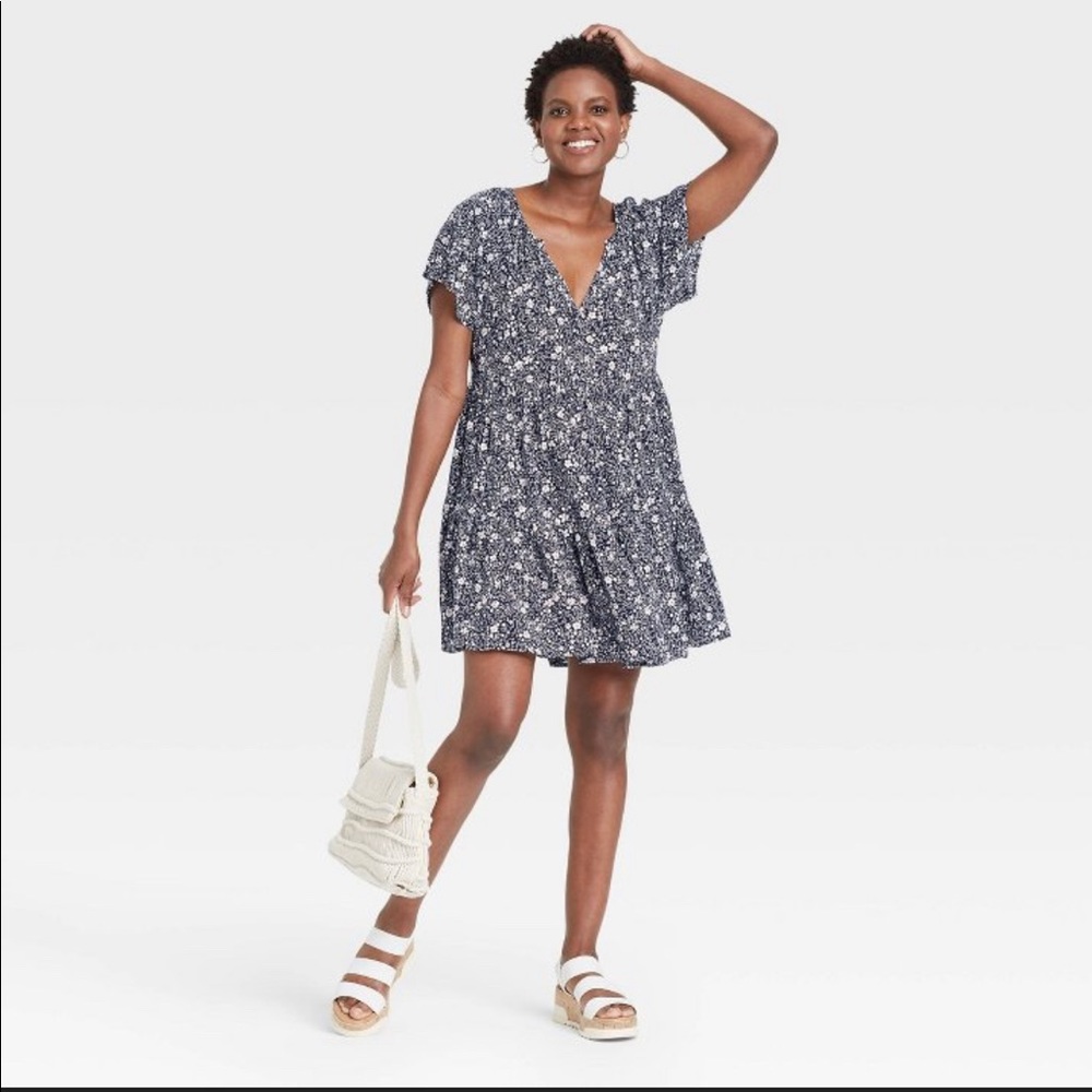 Knox Rose short sleeve babydoll dress
